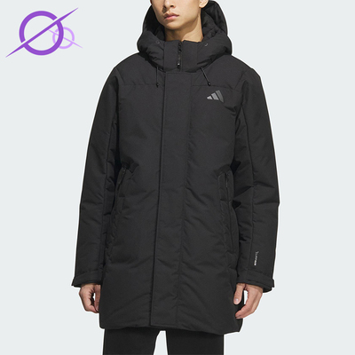 Adidas/阿迪达斯正品2025秋季款男士休闲连帽保暖羽绒服KC2512