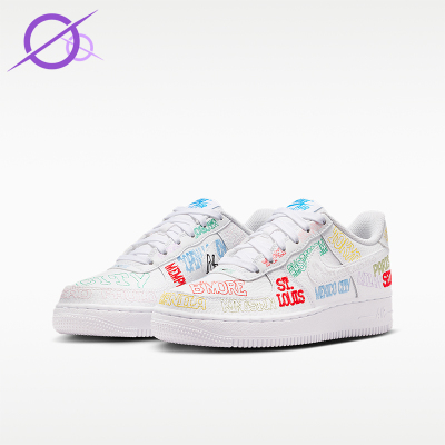 Nike/耐克正品AIR FORCE 1 GS女子大童经典运动板鞋IO9739-100