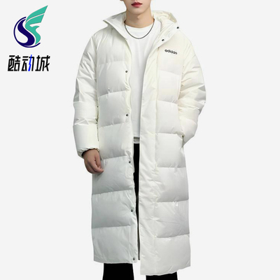 Adidas/阿迪达斯正品新款男女长款保暖经典运动休闲羽绒服JW1689