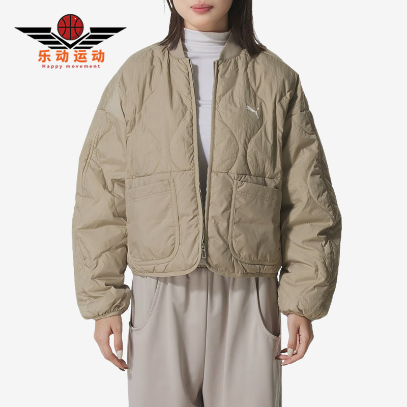 Puma/彪马正品2025女士日常保暖防风轻薄宽松休闲羽绒服635502-55