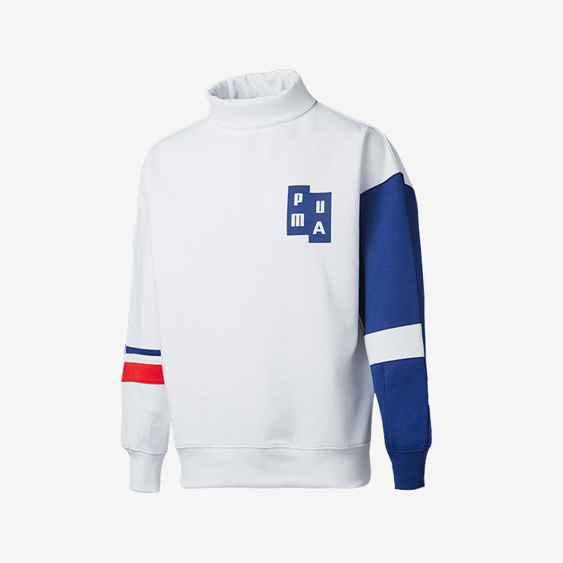 Puma/彪马正品运动男女款复古立领柔软针织套头卫衣576958-02,运动服/休闲服装,运动卫衣/套头衫,淘宝优惠券,粉丝福利购,淘宝优惠卷