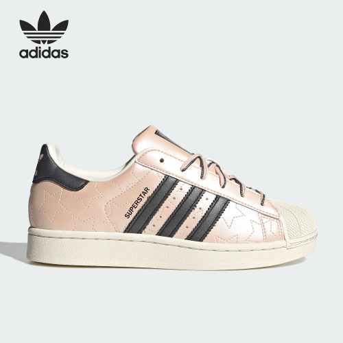 Adidas/阿迪达斯正品三叶草女士休闲运动耐磨低帮系带板鞋JR6985