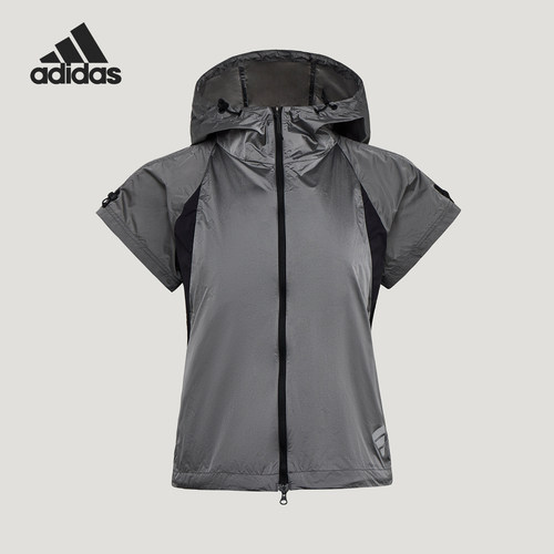 Adidas/阿迪达斯正品FUTURE STYLE WOVEN 经典连帽运动马甲KW5908
