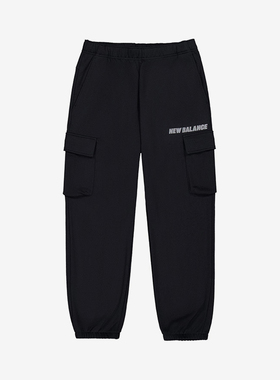 New Balance/NB正品新款男子宽松百搭中腰工装长裤AMP45029-BK