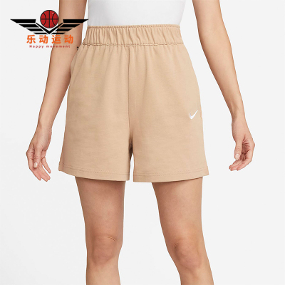 Nike/耐克正品2025女士日常松紧腰透气刺绣运动短裤DM6729-200