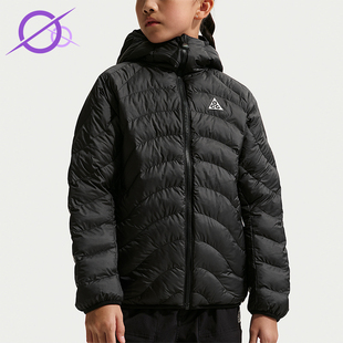 Nike/耐克正品2025冬季款大童日常连帽保暖双面穿棉服IF1706-010