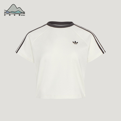 Adidas/阿迪达斯正品三叶草女士透气简约经典时尚短袖T恤KY8479