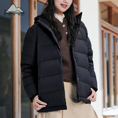 Adidas/阿迪达斯正品2025女士户外简约经典保暖运动羽绒服KG3147