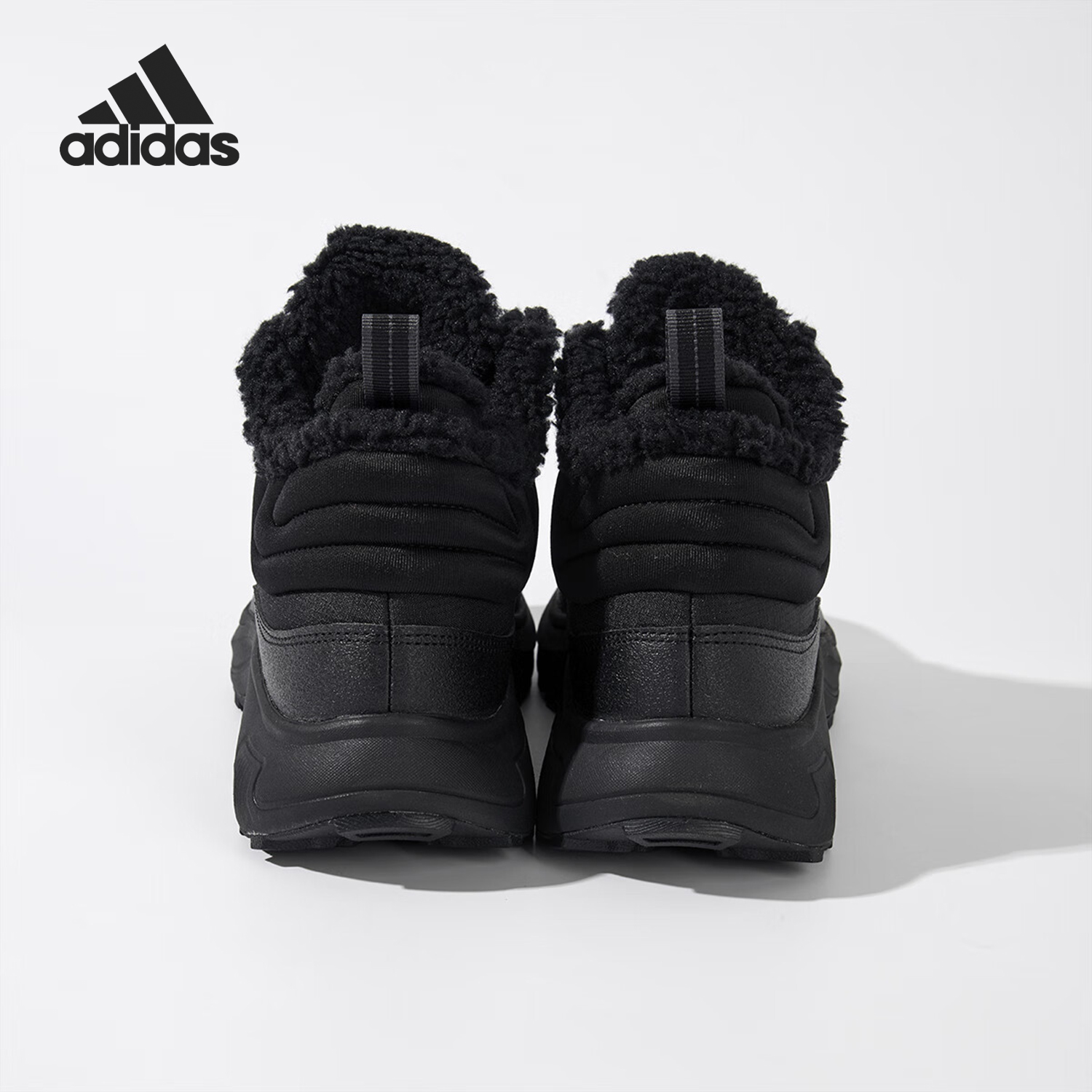 Adidas/阿迪达斯正品冬季新款男士户外徒步加绒运动鞋JS3429