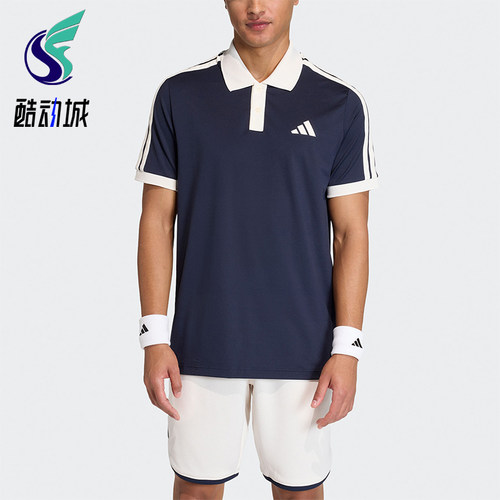 Adidas/阿迪达斯正品夏季男士透气网球针织运动短袖POLO衫KA5899