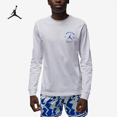 Nike/耐克正品Air Jordan男子运动休闲简约长袖T恤DV1473-100