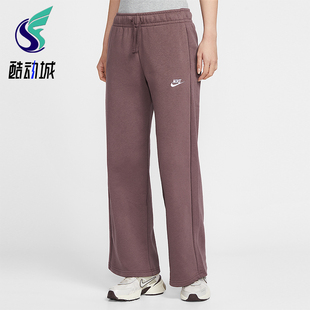 耐克正品 FB2728 2025冬季 女士日常针织刺绣直筒长裤 502 款 Nike