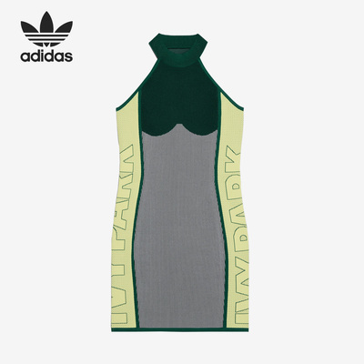 Adidas/阿迪达斯正品三叶草女子紧身运动无袖连衣裙 GR1459
