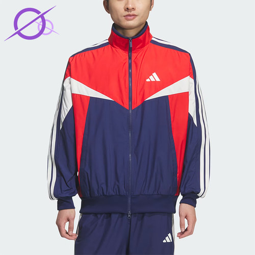 Adidas/阿迪达斯正品Sportswear新款男红蓝色经典夹克外套KF3678