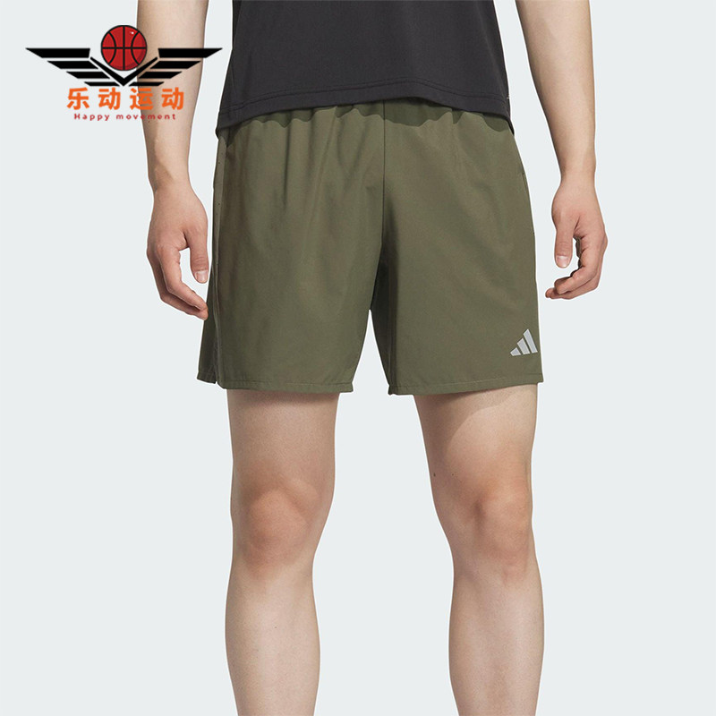 Adidas/阿迪达斯正品ESS SHORT男士休闲侧开叉跑步运动短裤KH3761 - 实物图