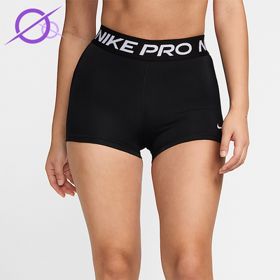Nike/耐克正品2025女士休闲舒适字母运动紧身训练短裤CZ9860-010