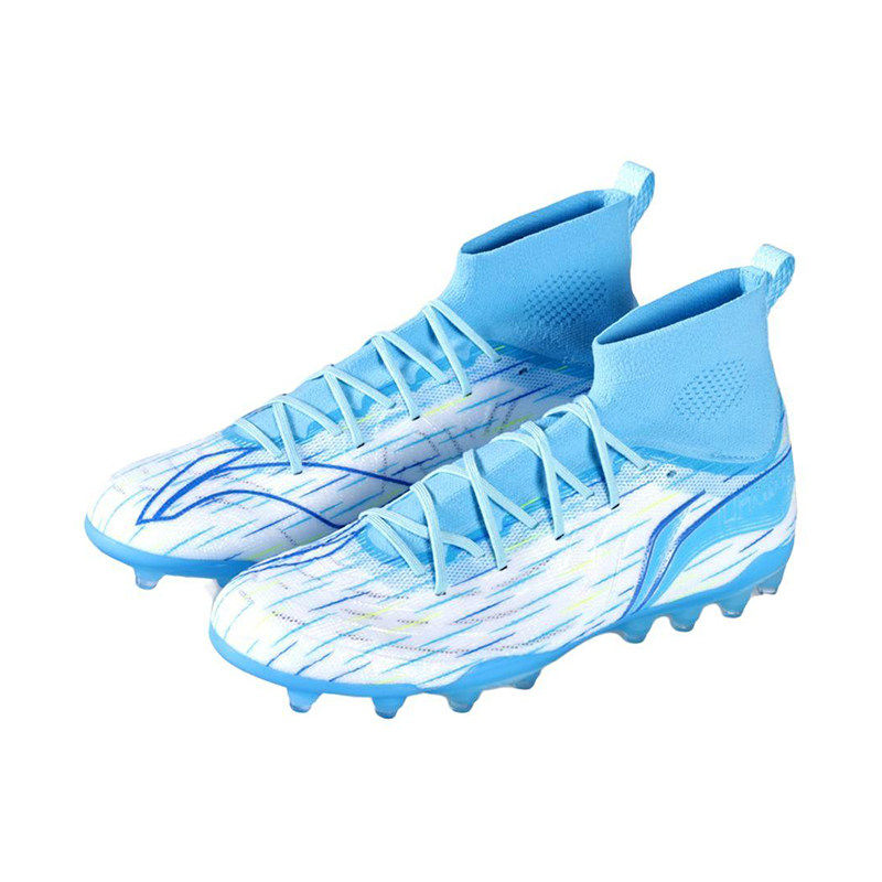 李宁正品疾影3男士防滑耐磨专业运动训练比赛高帮足球鞋YSFU035-2