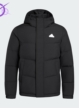 Adidas/阿迪达斯正品冬季男女简约经典连帽保暖运动羽绒服KF6754