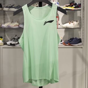 背心YVSV025 李宁正品 足球系列男子宽松透气速干百搭圆领无袖