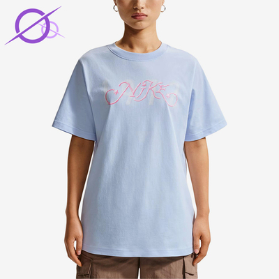 Nike/耐克正品Sportswear新款女浅蓝粉色经典短袖T恤IR7559-411