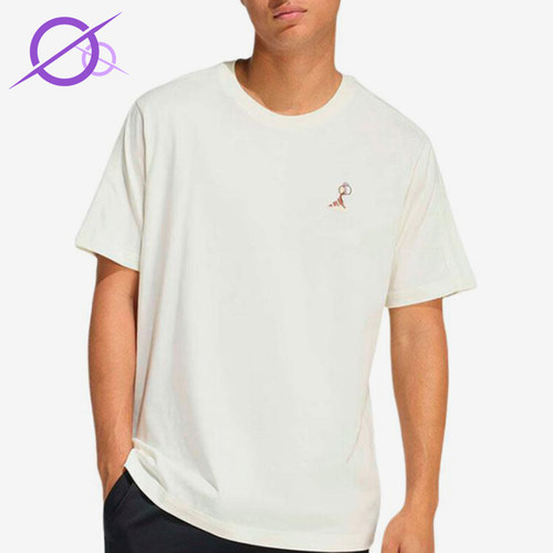 Adidas/阿迪达斯正品新款男米白色圆领套头经典简约短袖T恤KB4845