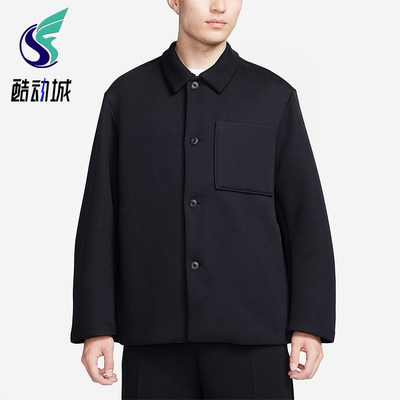 Nike/耐克正品TECH FLEECE男士衬衫式翻领经典宽松外套FB8168-010