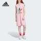 三叶草女士V领无袖 新款 运动连衣裙IK7860 阿迪达斯正品 Adidas