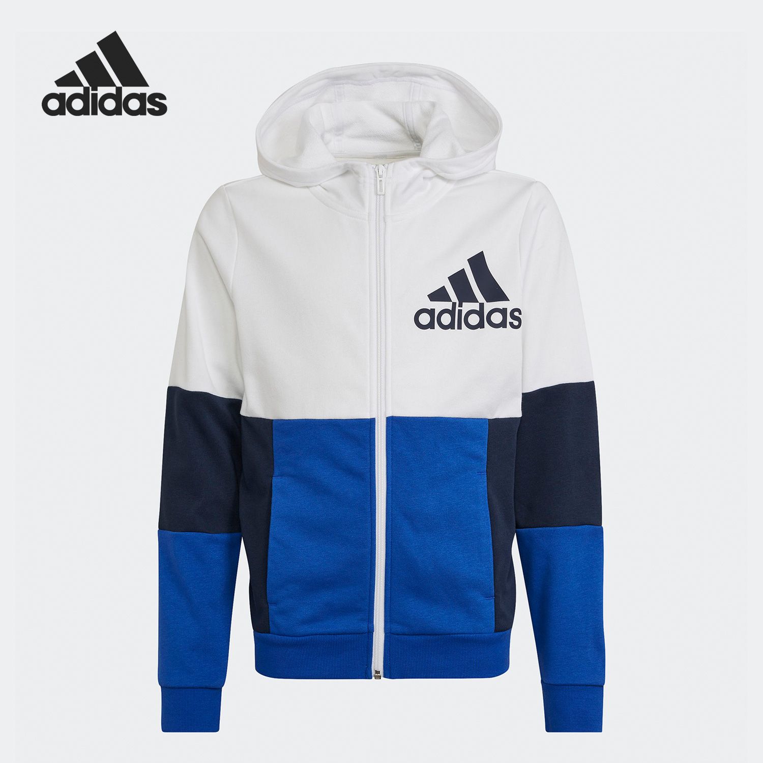 Adidas/阿迪达斯正品秋季新款大童运动休闲连帽外套HG6821