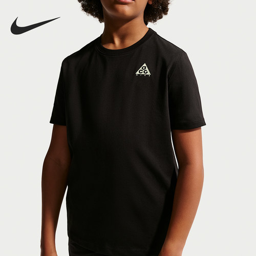Nike/耐克正品Dri-FIT ACG大童印花圆领短袖T恤IZ7576-010