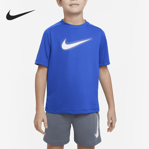 Nike/耐克正品DRI-FIT大童印花训练透气短袖T恤DX5386-480