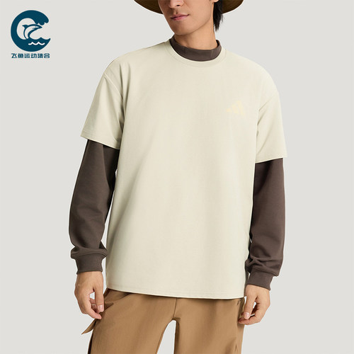 Adidas/阿迪达斯正品夏季男士运动户外时尚印花宽松短袖T恤KE3703