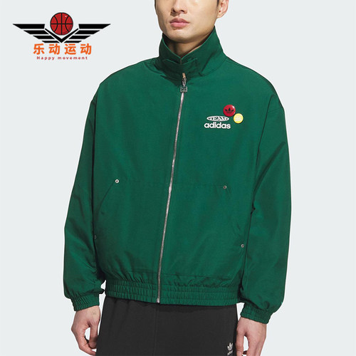 Adidas/阿迪达斯正品三叶草男士休闲宽松梭织翻领运动外套KC0136
