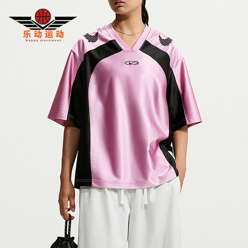 Nike/耐克正品AS W NK STREET GFX女士V头短袖T恤IQ6138-621