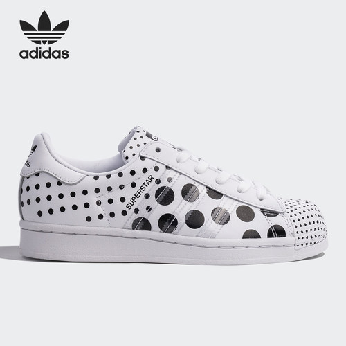 Adidas/阿迪达斯正品三叶草SUPERSTAR男女波点款经典运动鞋FX7775