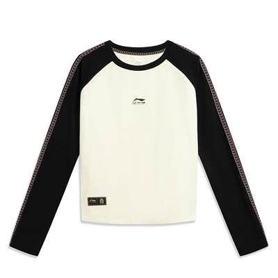 李宁正品中国文化系列故宫联名女子时尚潮流透气长袖T恤AHSW390