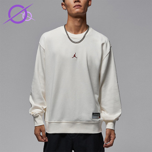 Nike/耐克正品JORDAN男士圆领简约长袖休闲套头卫衣IO7830-133