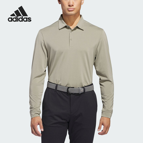 Adidas/阿迪达斯正品高尔夫运动男士长袖翻领POLO衫IT7212