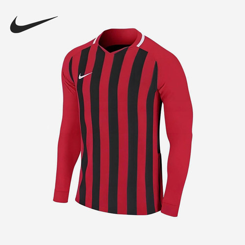 Nike/耐克正品新款男红黑色足球比赛足球长袖T恤AO2455-657