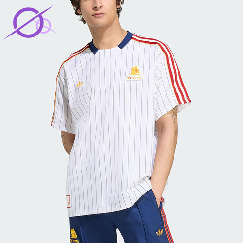 Adidas/阿迪达斯正品三叶草男女运动圆领经典复古足球短袖JM2128
