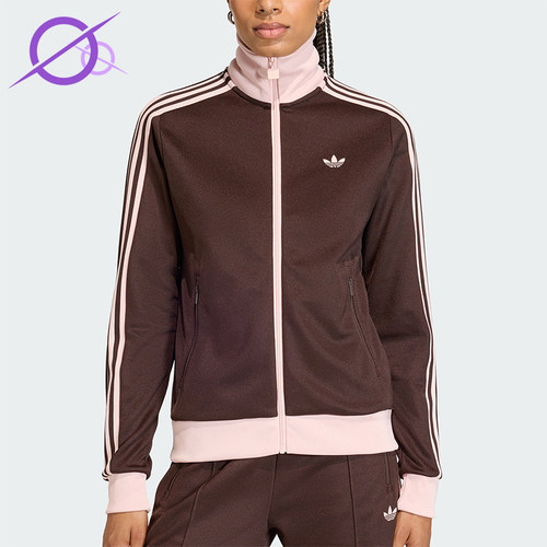 Adidas/阿迪达斯正品三叶草女士休闲拼接经典运动日常外套KD3742