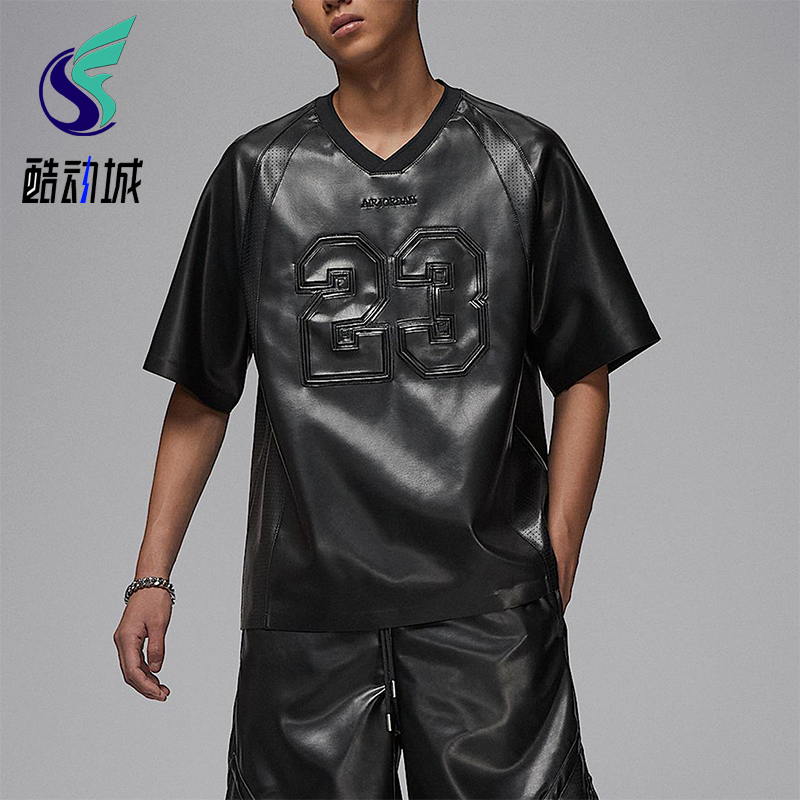 Nike/耐克正品JORDAN男士运动宽松透气套头V领休闲球衣HV1857-010