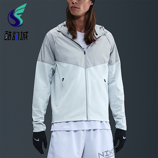 款 2025冬季 男士 经典 043 Nike 连帽拼接跑步外套HV2670 耐克正品