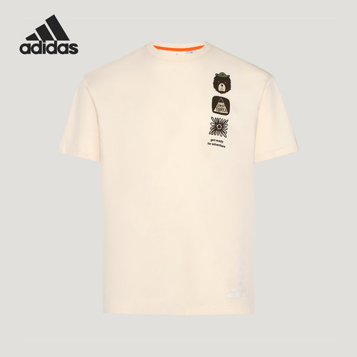 Adidas/阿迪达斯正品MULTI T-SHIRT男士经典运动短袖T恤KE7078