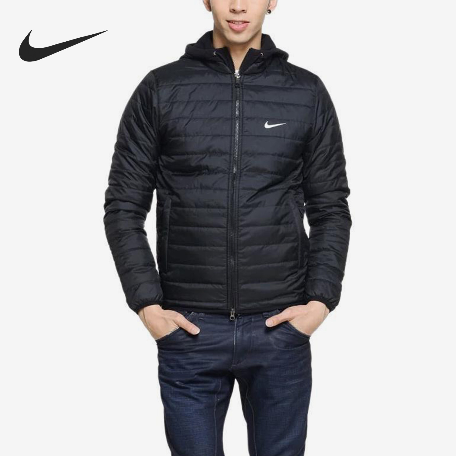 Nike/耐克正品秋冬男士保暖运动休闲户外经典连帽棉服484526-010,运动服/休闲服装,运动棉衣,淘宝优惠券,粉丝福利购,淘宝优惠卷