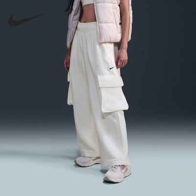 Nike/耐克正品2025秋季款女士休闲宽松低腰运动长裤FV7513-133