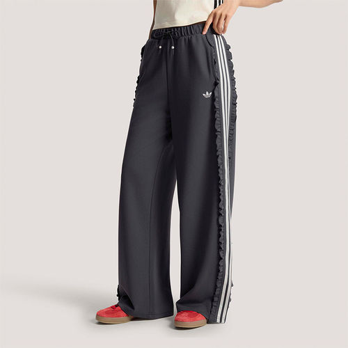 Adidas/阿迪达斯正品三叶草女士复古经典荷叶边针织运动裤KU9385