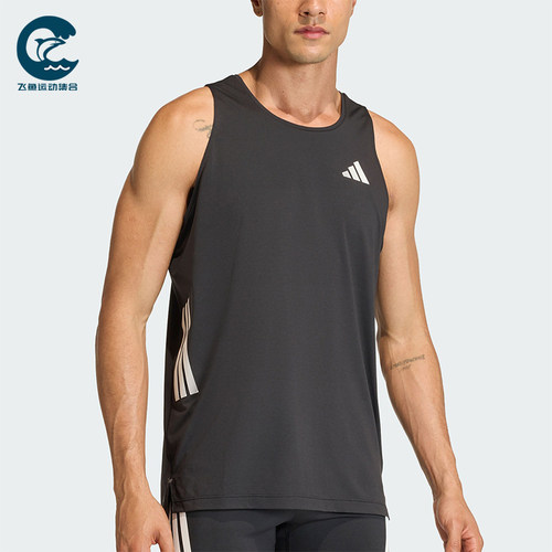 Adidas/阿迪达斯正品夏季男士透气日常跑步运动圆领背心T恤JZ6544