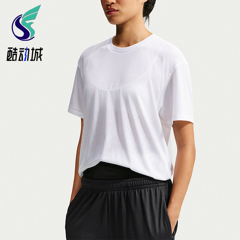 Nike/耐克正品新款女士透气吸汗圆领宽松短袖T恤IW1149-125