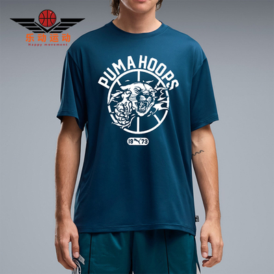 Puma/彪马正品TEAM ROAR Training男士运动短袖T恤529200-02