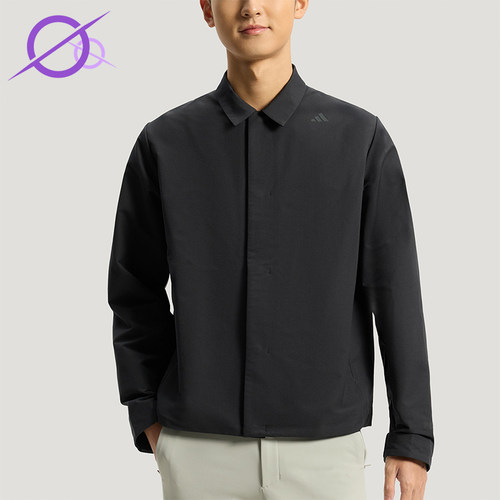 Adidas/阿迪达斯正品武宗系列新款男黑色经典亲肤夹克外套KG0840